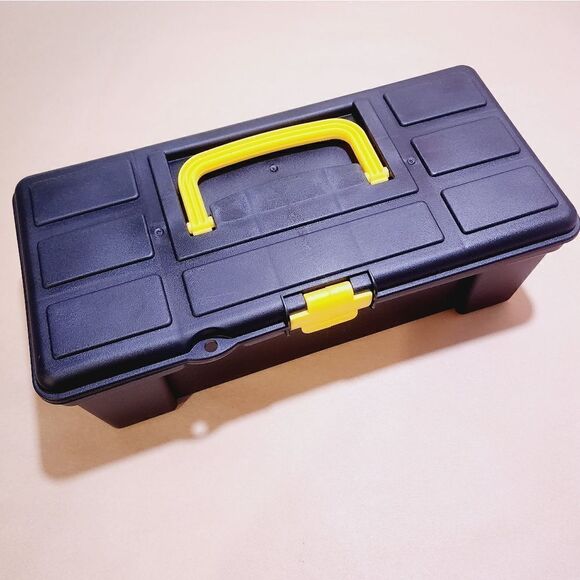 Tool Bench Hardware Tool Boxes with Clasp Lid 12x4.5x4 in. - Picture 2 of 4